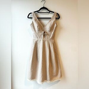 LAST CHANCE Sandra Angelozzi Fit & Flare Geometric Print Dress